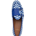 Superglamourous Tangerine 7 Janeiro Belgian Loafers Navy