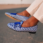 Superglamourous Tangerine 7 Janeiro Belgian Loafers Navy