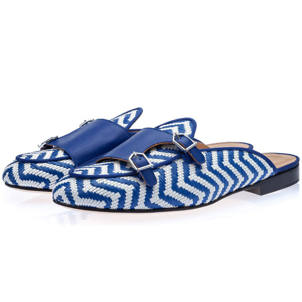 Superglamourous Tangerine 7 Janeiro Mule Navy