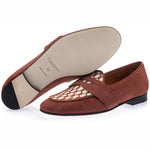 Superglamourous Tangerine 9.1 Velukid Belgian Loafers Pecan