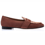 Superglamourous Tangerine 9.1 Velukid Belgian Loafers Pecan