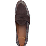 Superglamourous Tangerine 9 Tartan Belgian Loafers Cocoa
