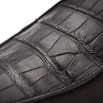 Superglamourous Tangerine Crocodile / Suede Belgian Loafers Cocoa