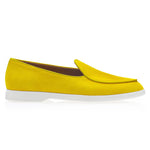 Superglamourous Tangerine Velukid Airwalk Slip-On Sneakers Mustard