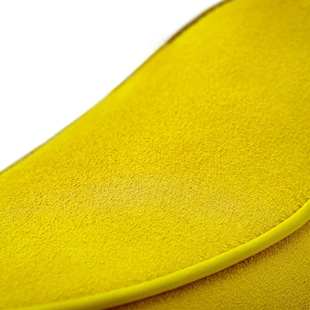 Superglamourous Tangerine Velukid Airwalk Slip-On Sneakers Mustard