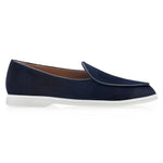 Superglamourous Tangerine Velukid Airwalk Slip-On Sneakers Navy