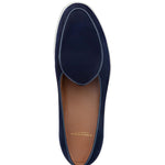 Superglamourous Tangerine Velukid Airwalk Slip-On Sneakers Navy