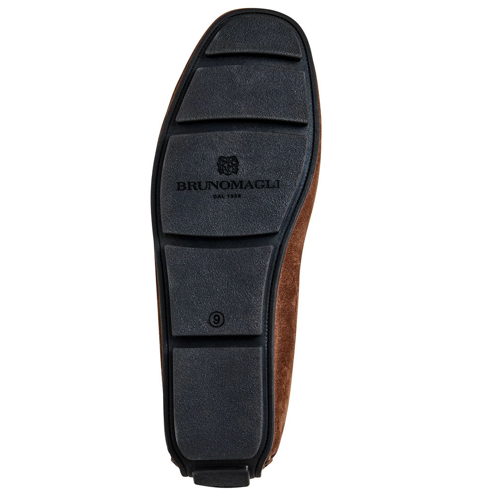 Bruno Magli Taso Suede Bit Driver Brown