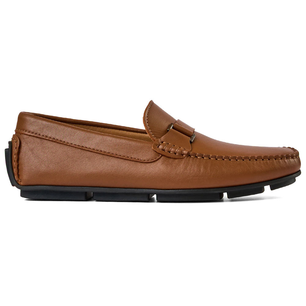 Bruno Magli Tazio Leather Bit Driver Cognac