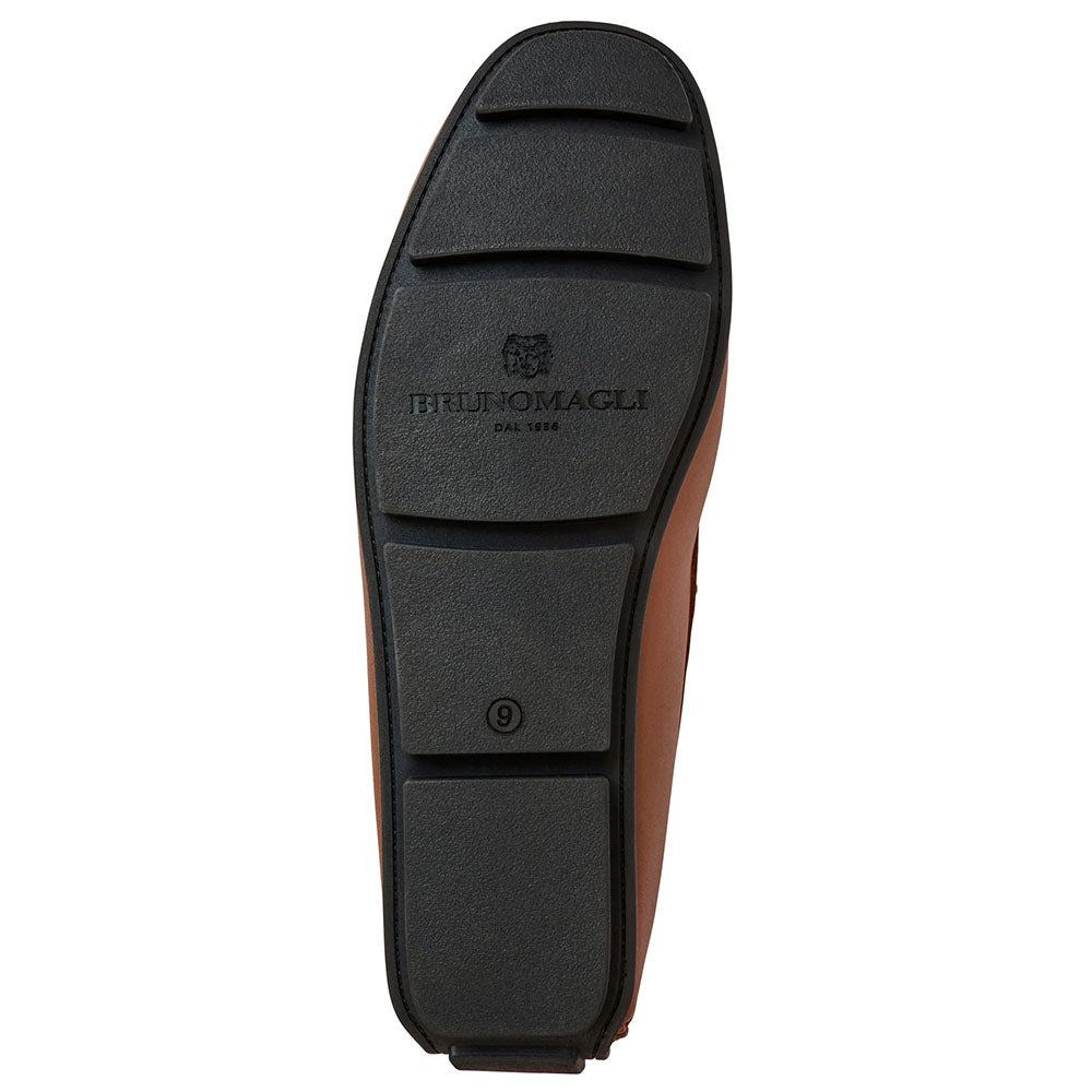 Bruno Magli Tazio Leather Bit Driver Cognac