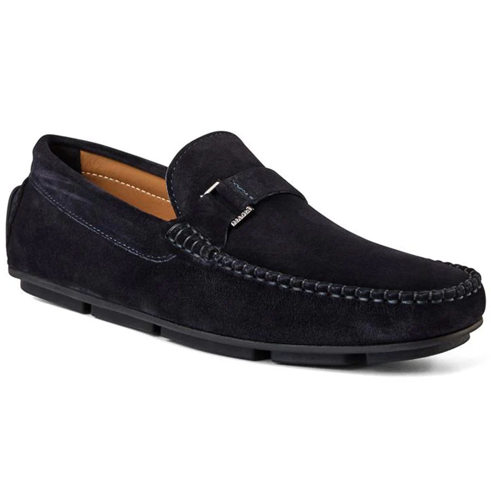 Bruno Magli Tazio Suede Bit Driver Navy