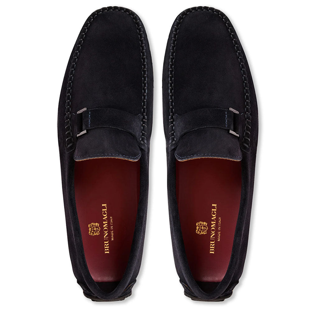 Bruno Magli Tazio Suede Bit Driver Navy