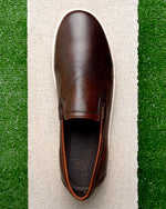 TB Phelps SoHo Deerskin Slip-On Sneakers Chestnut