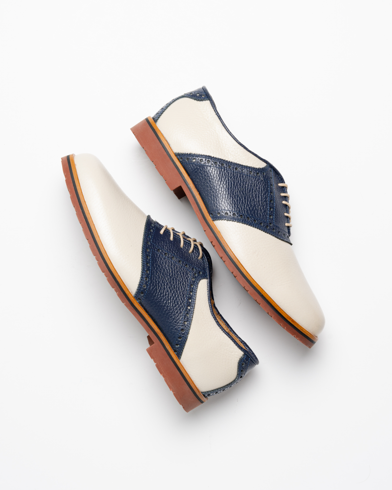 TB Phelps Oxford Shoes Ivory / Navy