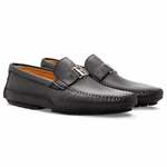 Moreschi Tenerife Deerskin Driving Shoes Black