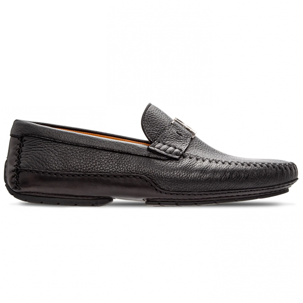 Moreschi Tenerife Deerskin Driving Shoes Black