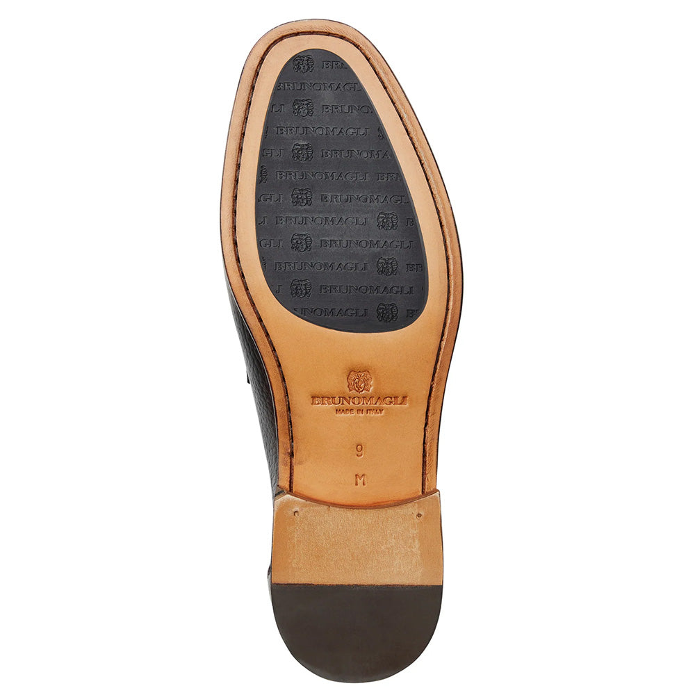 Bruno Magli Tonio Cervo Leather Slip On Loafer Black