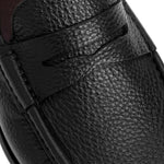 Bruno Magli Tonio Cervo Leather Slip On Loafer Black