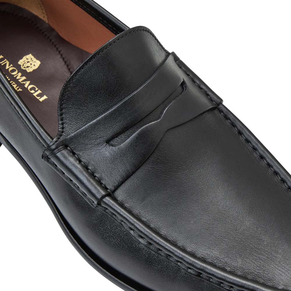 Bruno Magli Tonio Leather Slip On Loafer Black