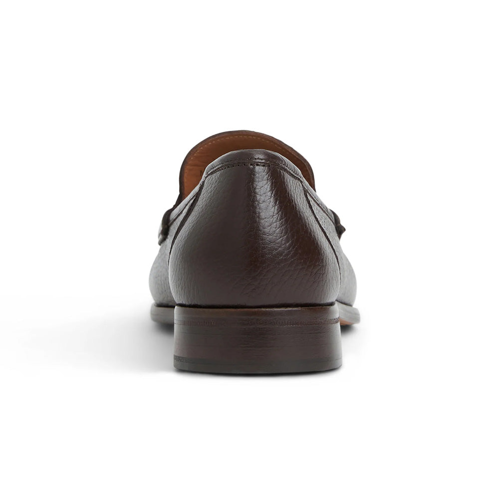 Bruno Magli Tonio Cervo Leather Slip On Loafer Brown