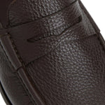 Bruno Magli Tonio Cervo Leather Slip On Loafer Brown