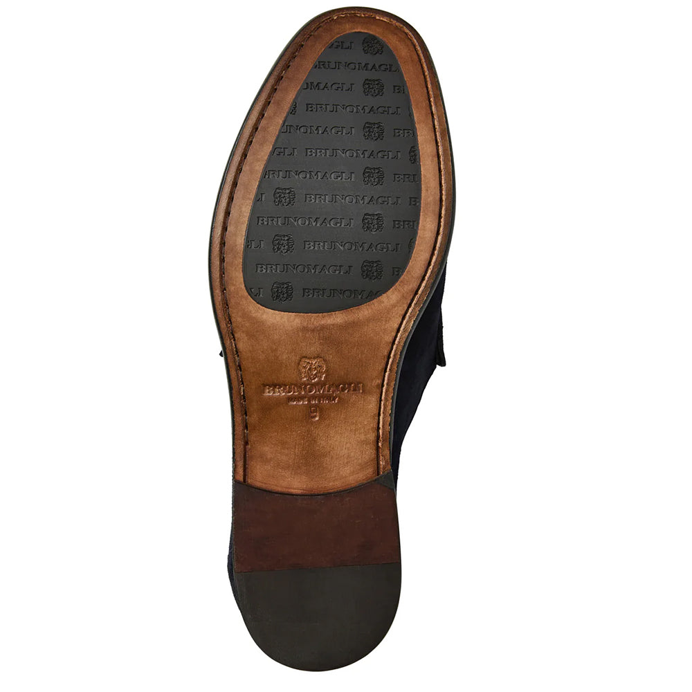 Bruno Magli Tonio Suede Slip-On Loafer Navy