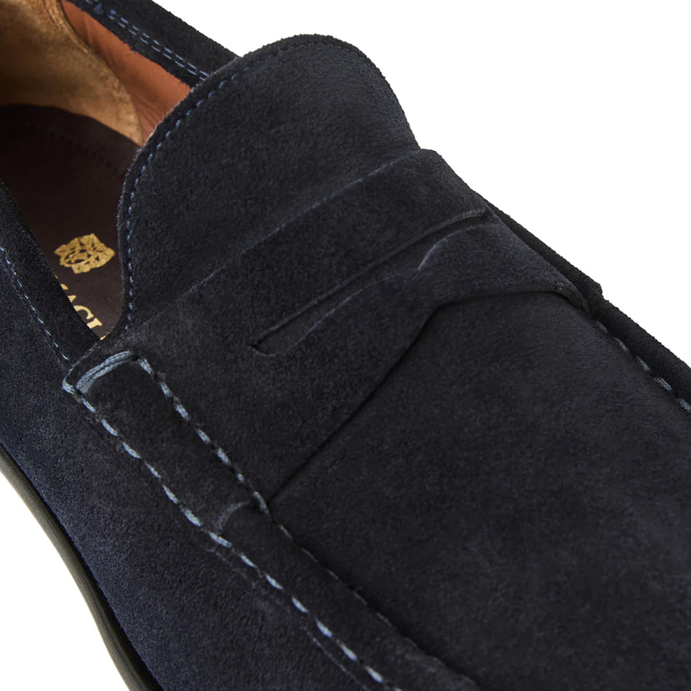 Bruno Magli Tonio Suede Slip-On Loafer Navy
