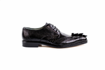 Belvedere Topo Hornback & Lizard Shoes Black