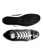 Belvedere Toro Crocodile & Soft Calfskin Sneakers Black