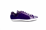 Belvedere Toro Crocodile & Soft Calfskin Sneakers Purple