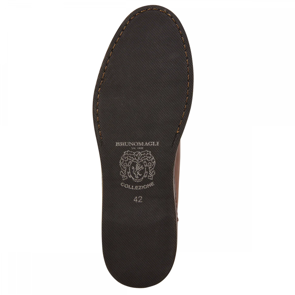 Bruno Magli Trento Leather Court Sneaker Cognac
