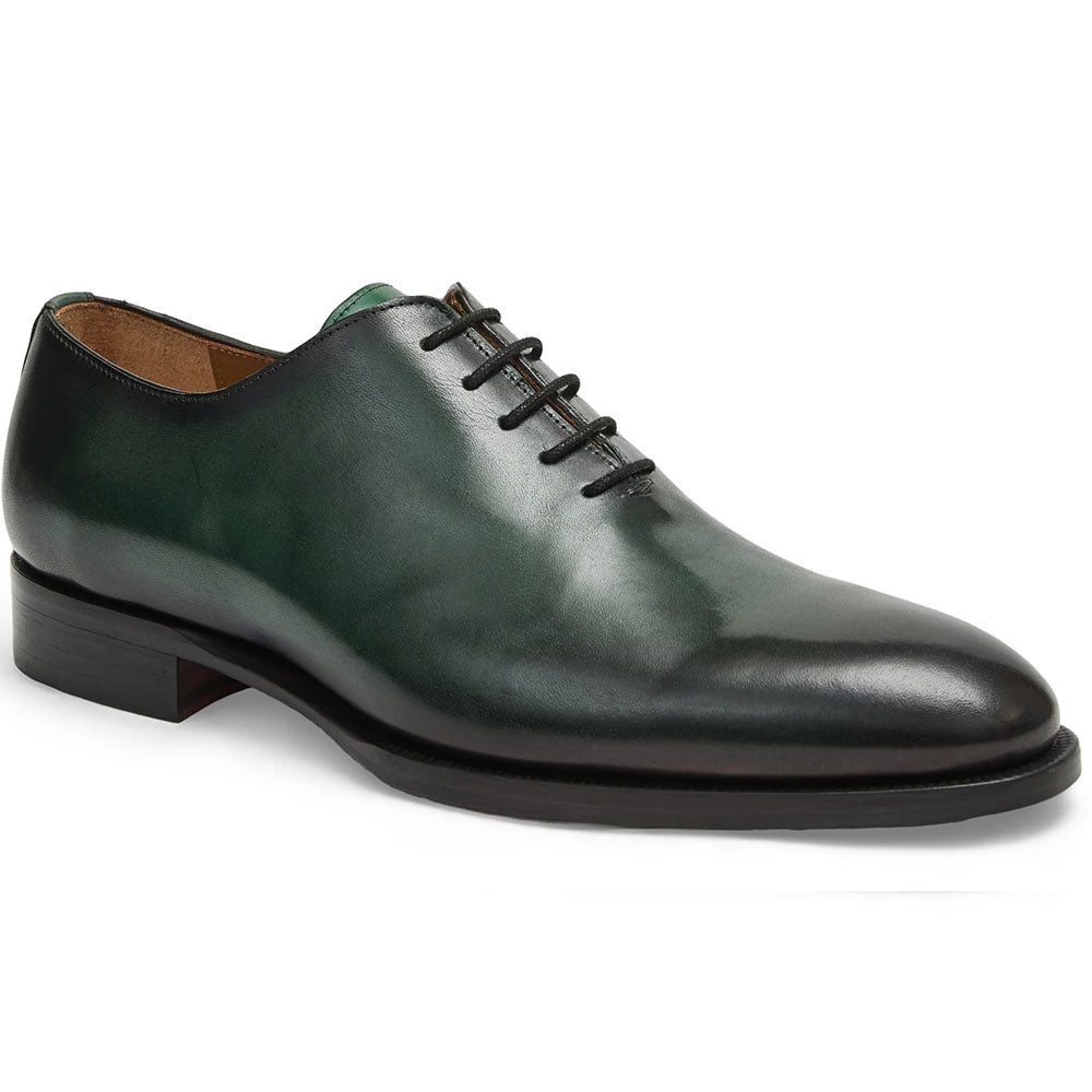 Bruno Magli Treviso Italian Calfskin Oxford Green