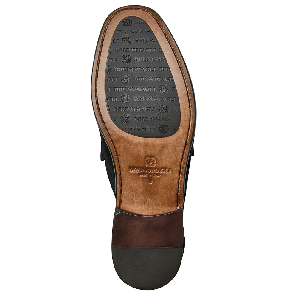Bruno Magli Trieste Classic Suede Loafer Black