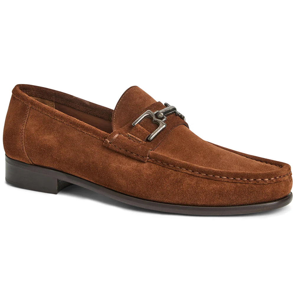Bruno Magli Trieste Classic Suede Loafer Cognac
