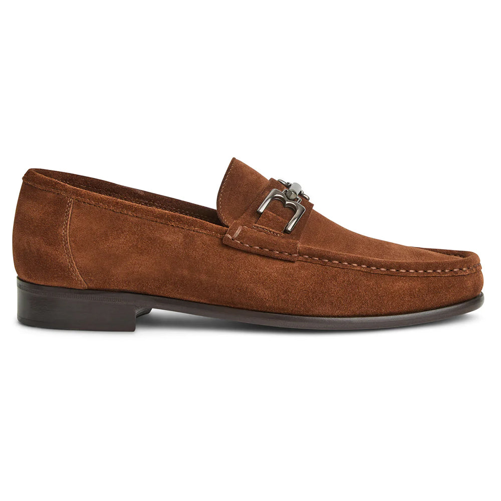 Bruno Magli Trieste Classic Suede Loafer Cognac