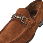 Bruno Magli Trieste Classic Suede Loafer Cognac