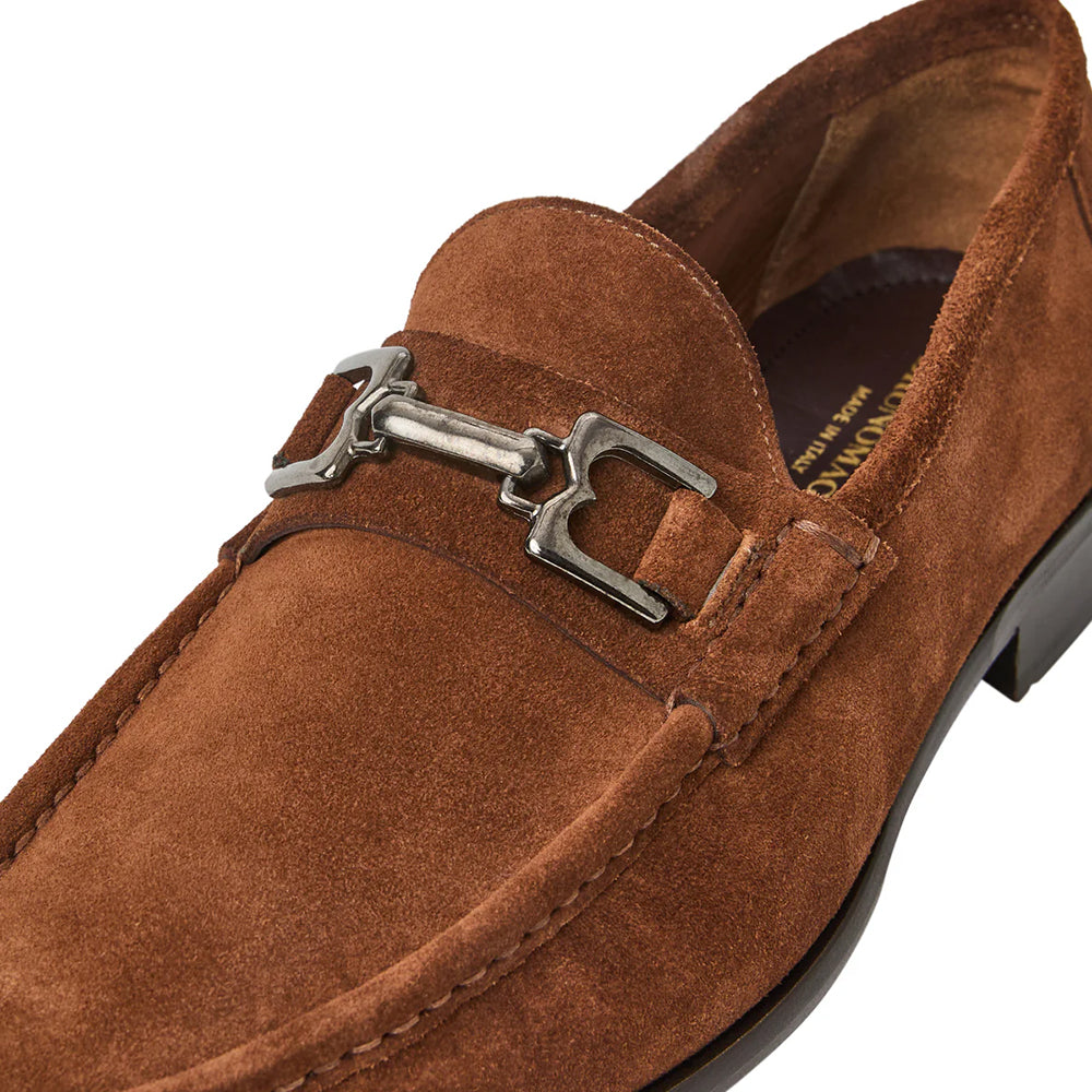 Bruno Magli Trieste Classic Suede Loafer Cognac