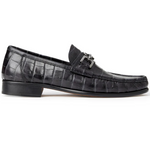 Bruno Magli Trieste Crocodile Moccasin Black