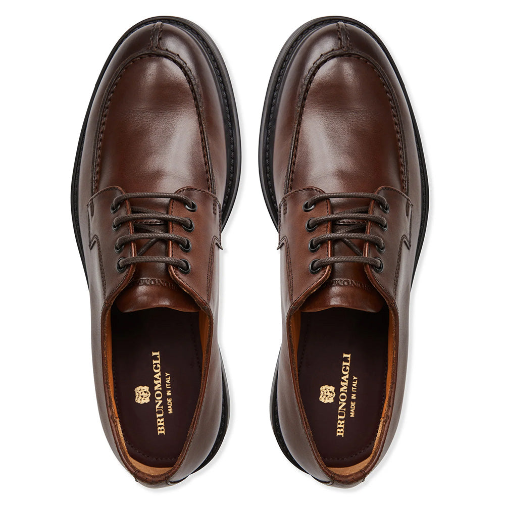 Bruno Magli Tyler Split Toe Leather Oxford Cognac