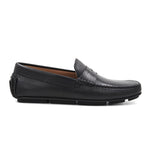 Bruno Magli Taranto Pebble Grain Penny Driver Black