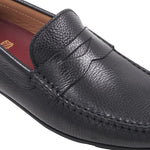 Bruno Magli Taranto Pebble Grain Penny Driver Black
