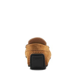 Bruno Magli Taranto Suede Penny Driver Cognac