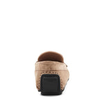 Bruno Magli Taranto Suede Penny Driver Taupe