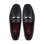 Bruno Magli Taso Leather Bit Driver Black