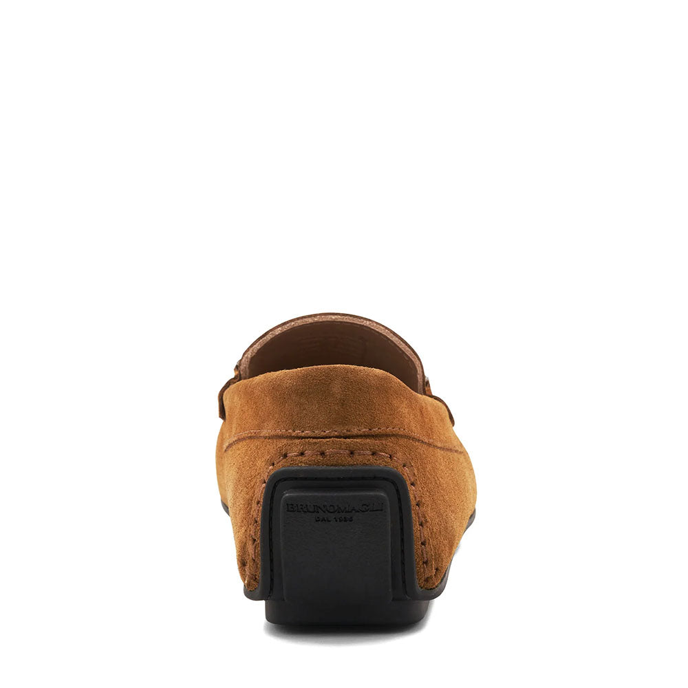 Bruno Magli Taso Suede Bit Driver Cognac
