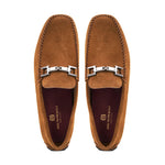 Bruno Magli Taso Suede Bit Driver Cognac