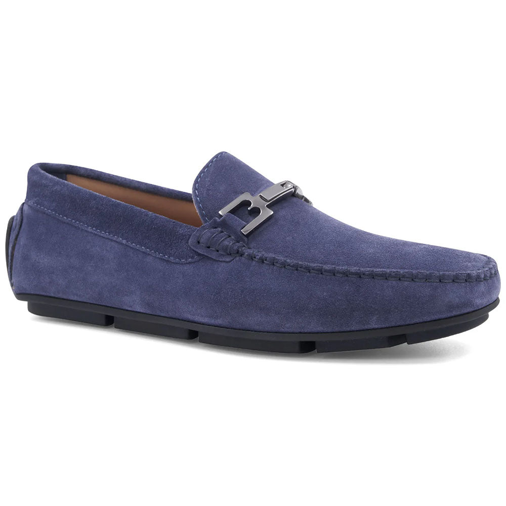 Bruno Magli Taso Suede Bit Driver Light Blue