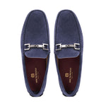 Bruno Magli Taso Suede Bit Driver Light Blue