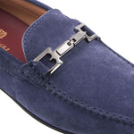 Bruno Magli Taso Suede Bit Driver Light Blue