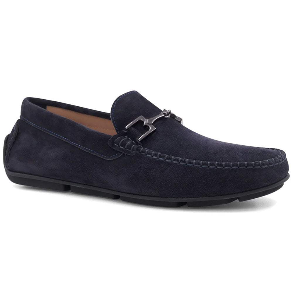 Bruno Magli Taso Suede Bit Driver Navy